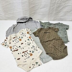 Carter's Old Navy Baby Boy Clothes Bundle 3 Months Hoodie Gauze 5pc